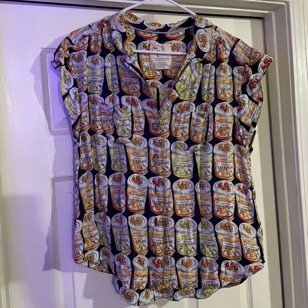 Anthropologie marmalade pattern top